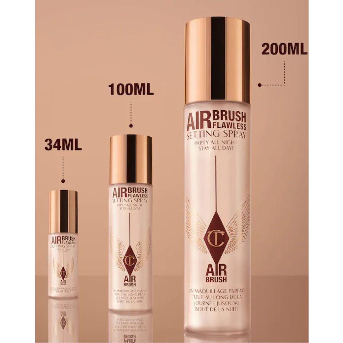 Charlotte Tilbury Mini Airbrush Flawless Setting Spray Duo Gift Set