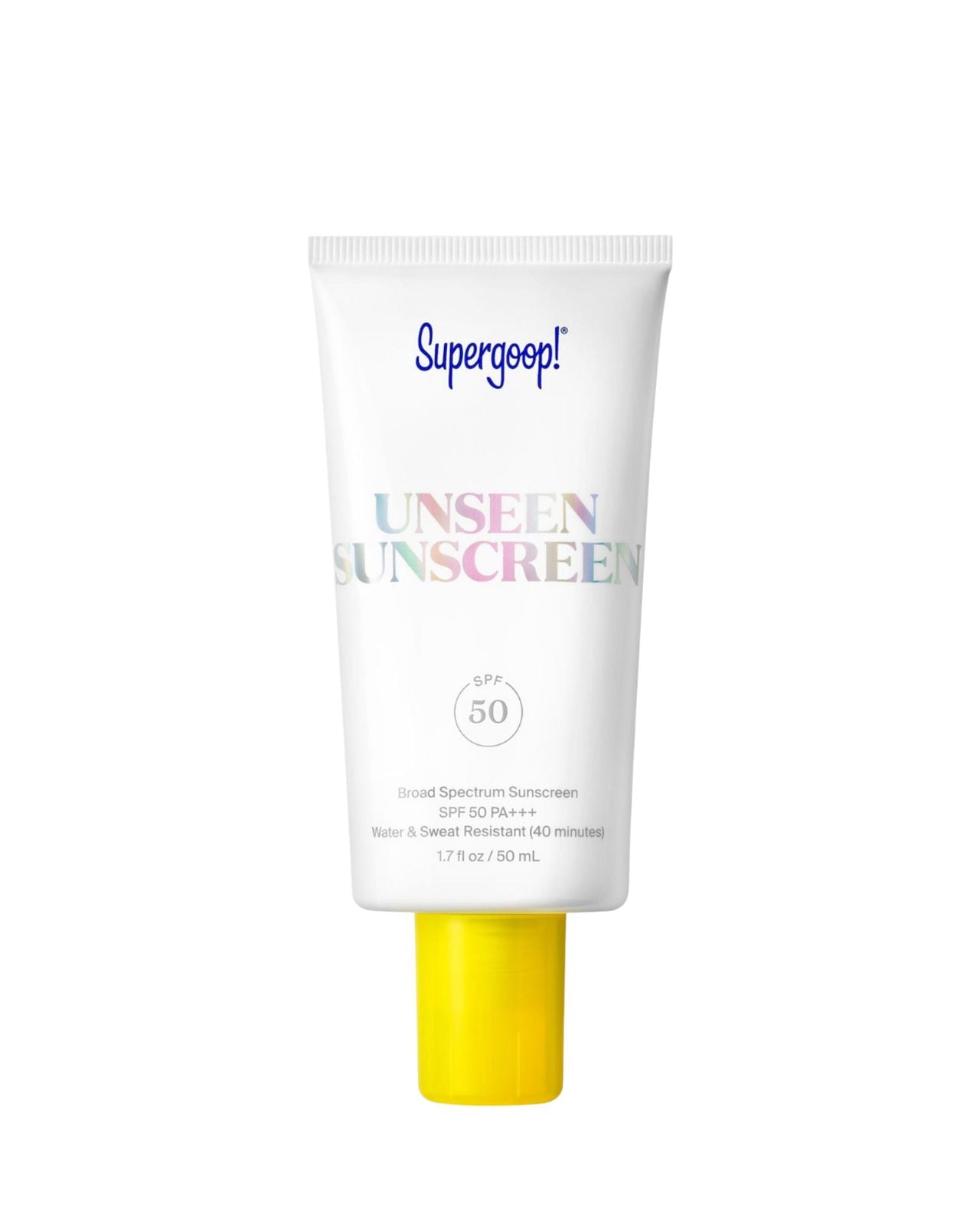 Supergoop Unseen Sunscreen SPF 50 Invisible Sun Protection for Face