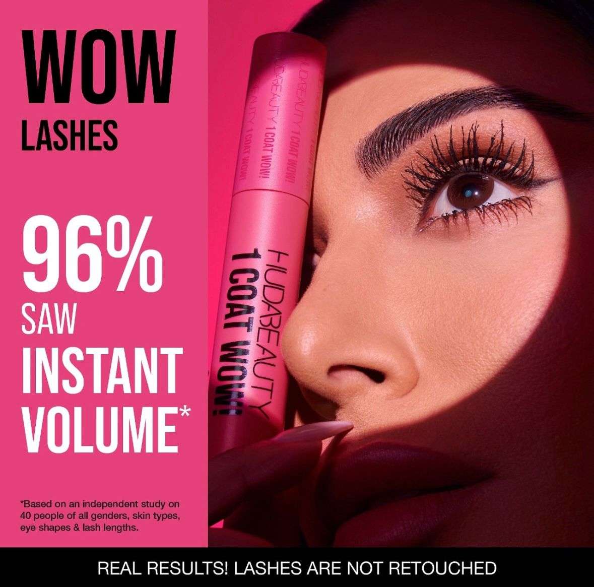 HUDA BEAUTY 1 Coat WOW! Extra Volumizing and Lifting Mascara