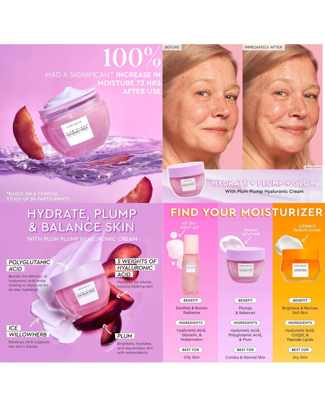 Glow Recipe Plum Plump Hyaluronic Acid Moisturizer