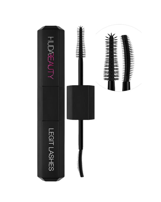 HUDA BEAUTY LEGIT LASHES Double-Ended Volumizing and Lengthening Mascara