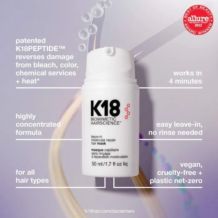 K18 Biomimetic Hair science  Leave-In Molecular Repair Mask