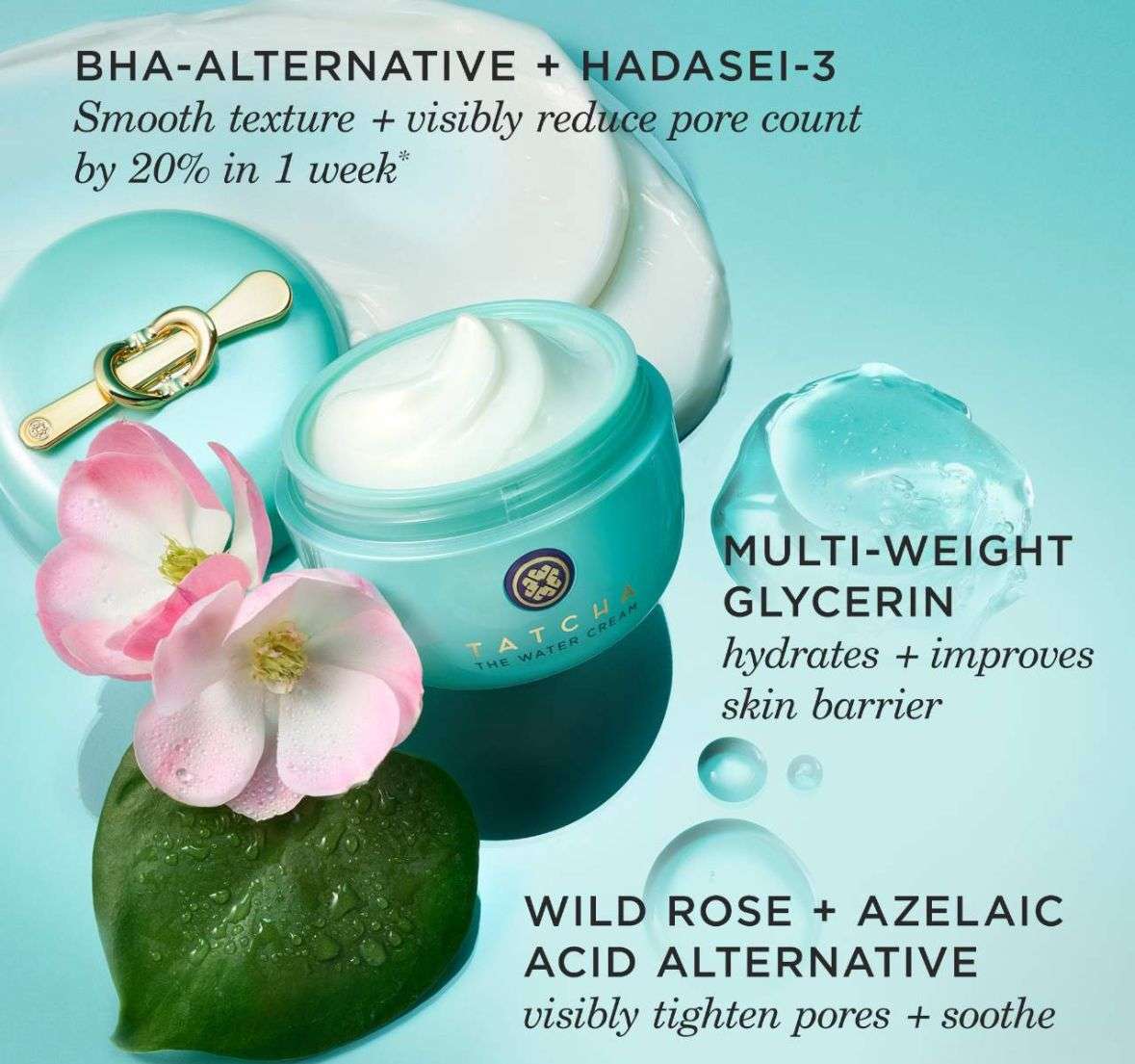 Tatcha The Water Cream Oil-Free Pore Minimizing Moisturizer-75ml