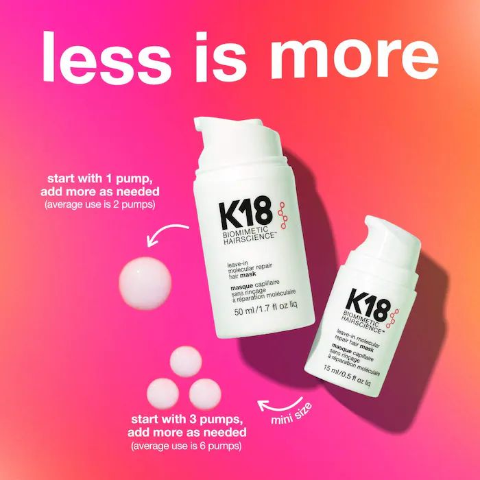 K18 Biomimetic Hair science  Leave-In Molecular Repair Mask