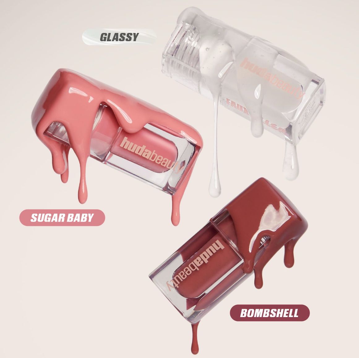 HUDA BEAUTY Mini Glossiest Lip Gloss Set