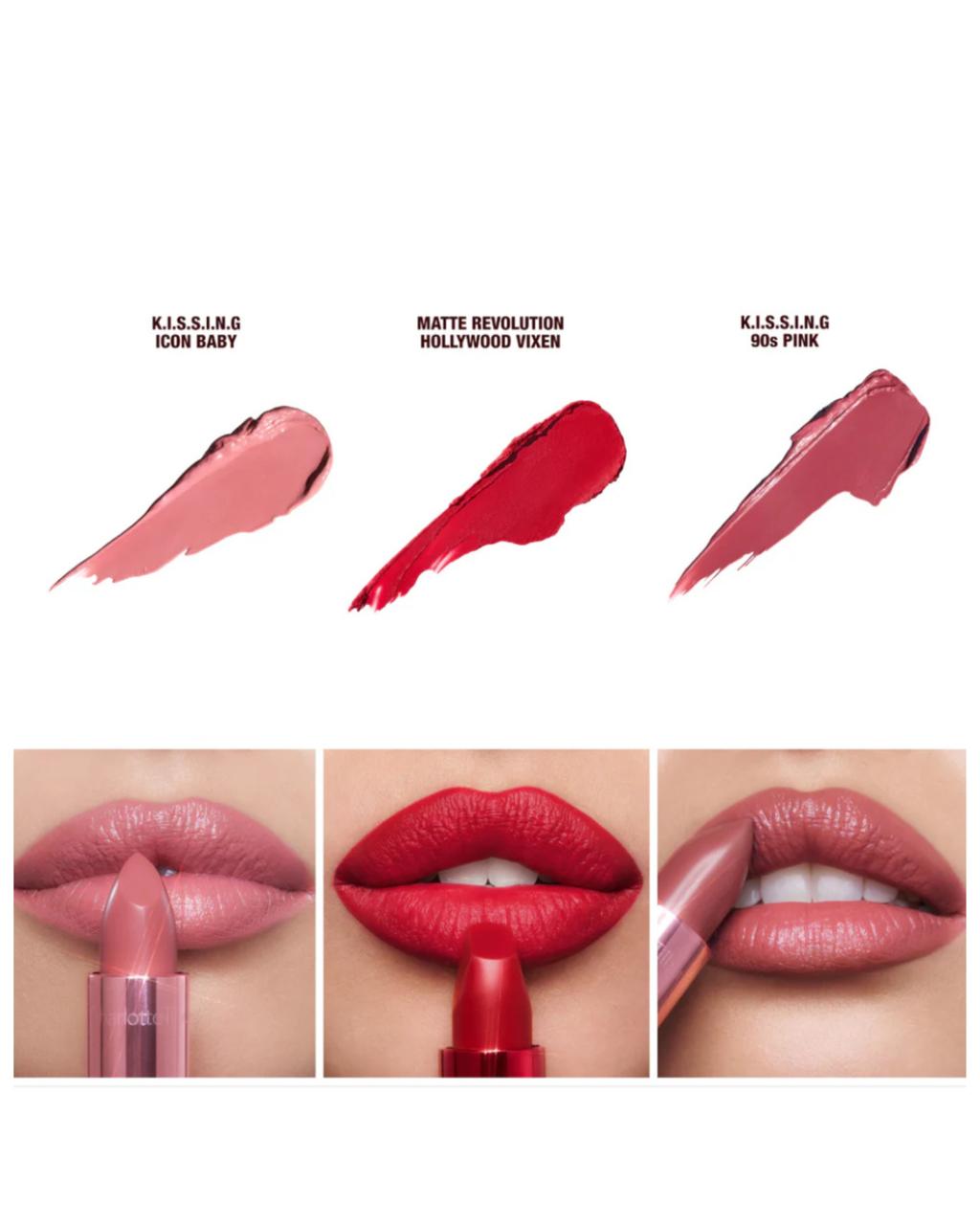 Charlotte Tilbury - Mini Iconic Hollywood Lipstick Trio Set