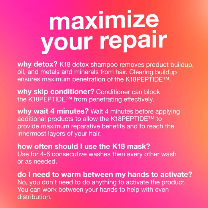 K18 Biomimetic Hair science  Leave-In Molecular Repair Mask