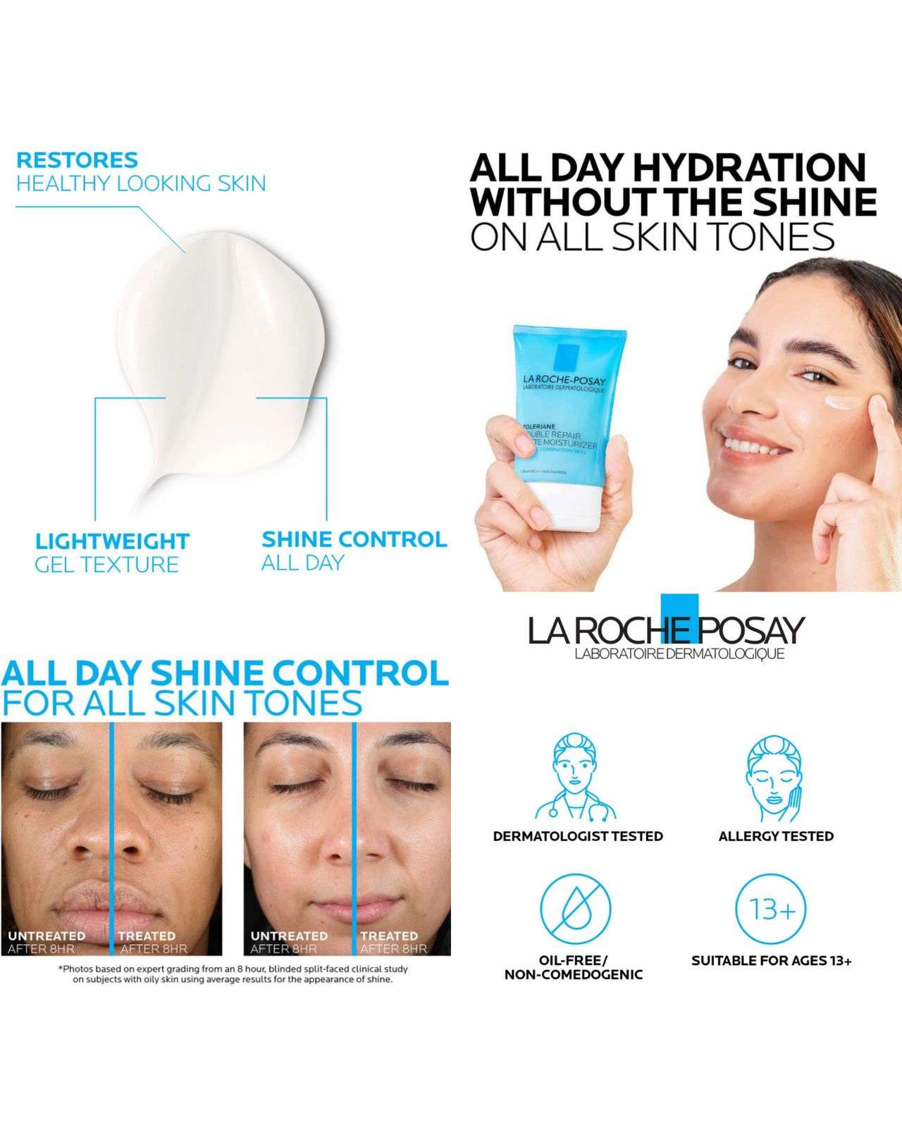 La Roche Posay Toleriane Double Repair Matte Face Moisturizer for Oily Skin