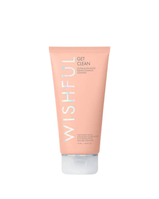 Huda Beauty Wishful Get Clean 2% PHA & Sea Moss Gentle Foaming Cleanser-50ml
