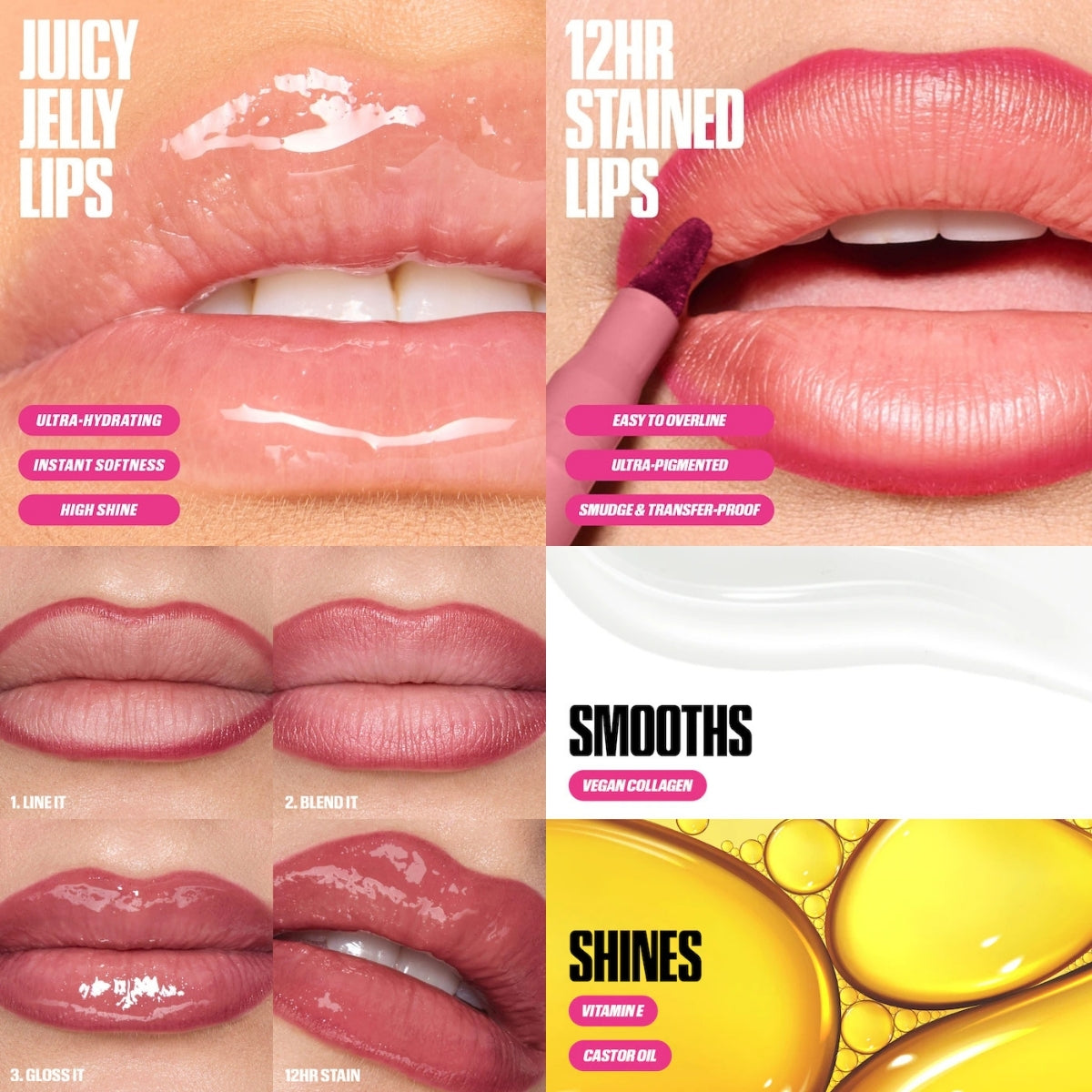 Huda Beauty Make Out Sesh Lip Stain and Lip Gloss Duo