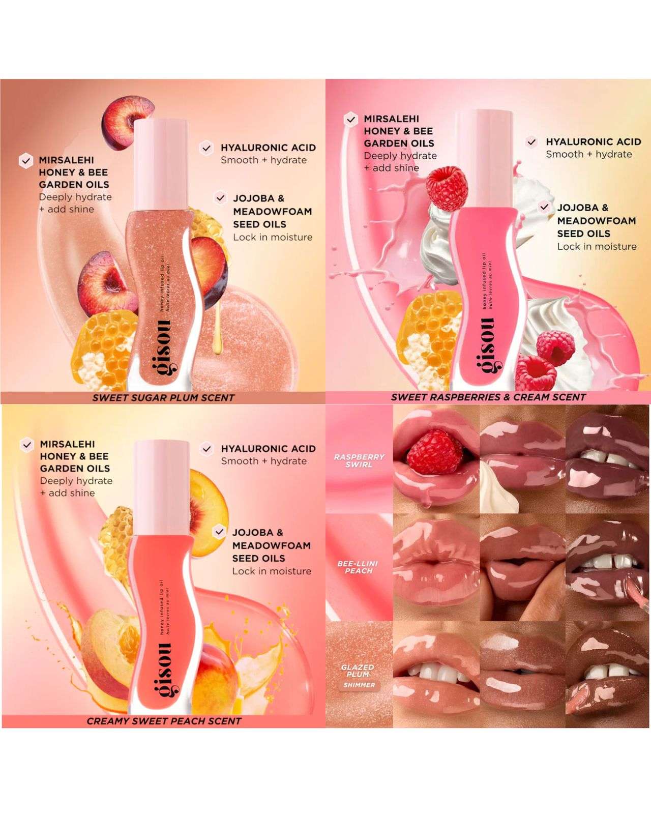 Gisou Honey Infused Hydrating Lip Oil