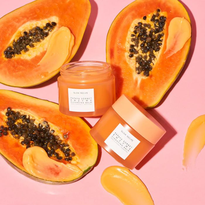 Glow Recipe Papaya Sorbet Smoothing Enzyme Cleansing Balm