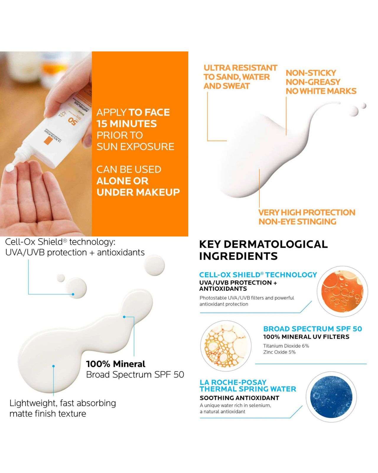 La Roche Posay Mineral Tinted Sunscreen for Face with Spf 50