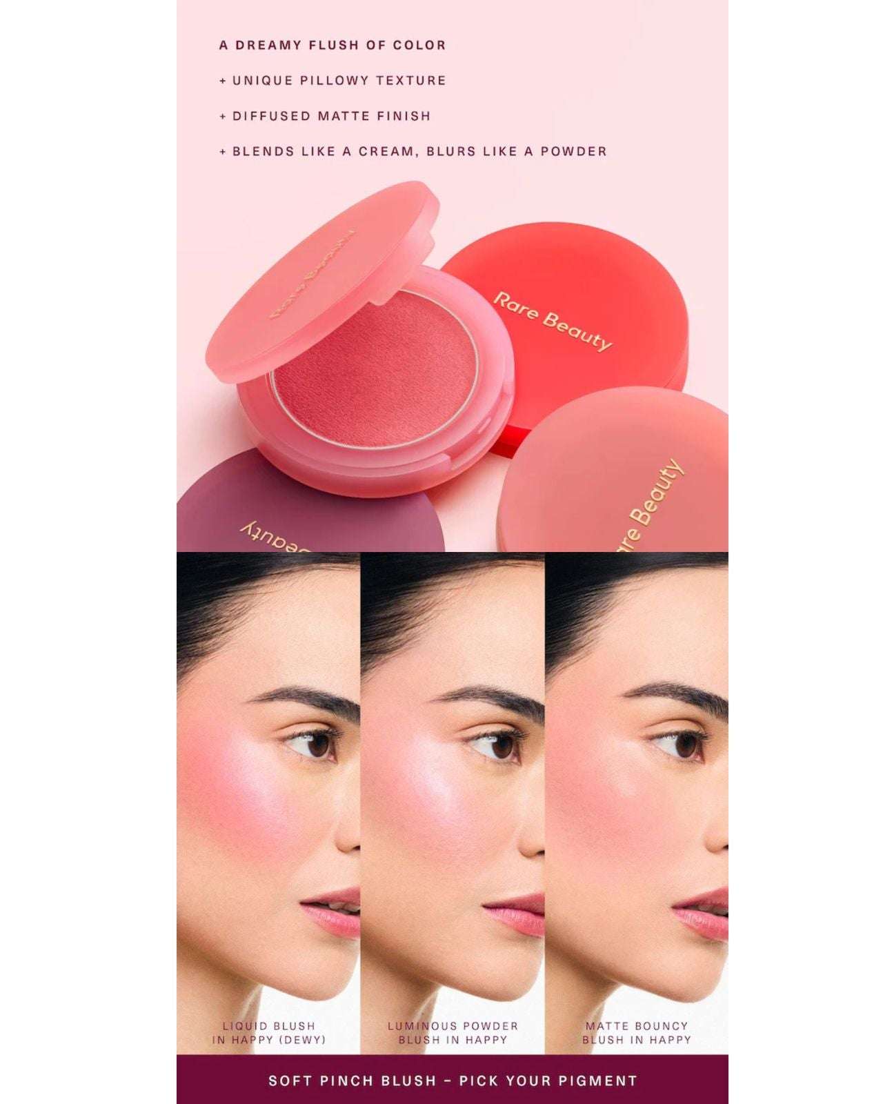 Rare Beauty by Selena Gomez Soft Pinch Matte Bouncy Blush