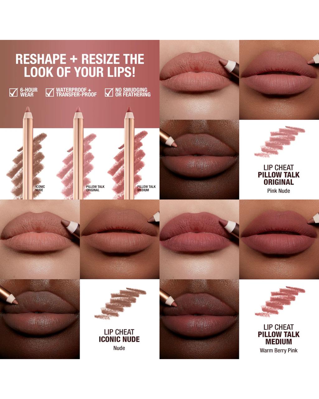 Charlotte Tilbury  Mini Iconic Lip Cheat Lip Liner Trio