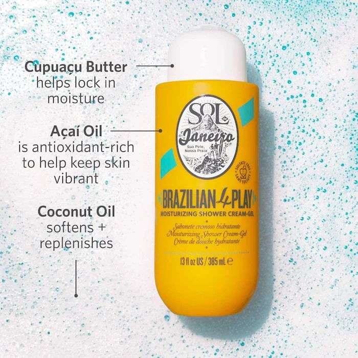 Sol de Janeiro Brazilian Play Moisturizing Shower Cream Gel-90ml