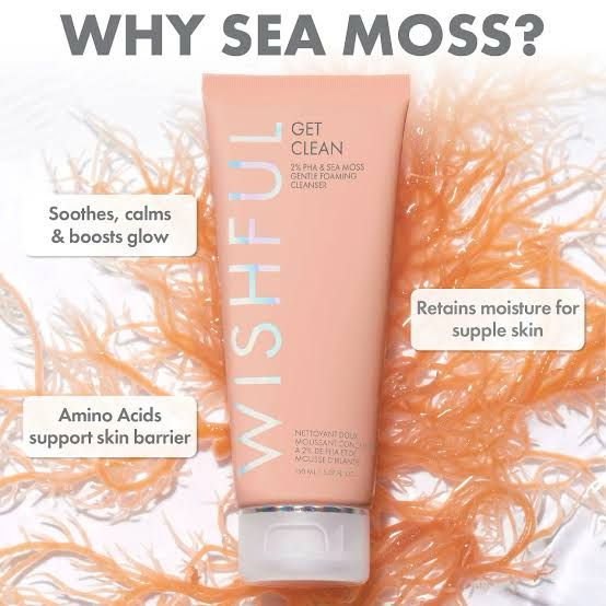Huda Beauty Wishful Get Clean 2% PHA & Sea Moss Gentle Foaming Cleanser-50ml