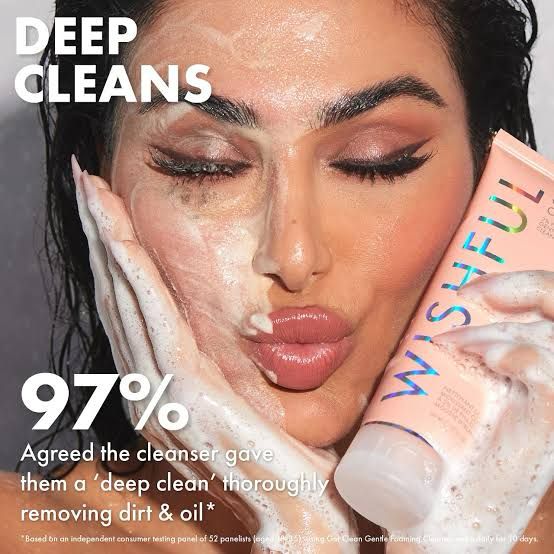 Huda Beauty Wishful Get Clean 2% PHA & Sea Moss Gentle Foaming Cleanser-50ml