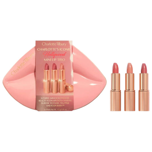 Charlotte Tilbury Mini Iconic Hollywood Lipstick Trio Gift Set
