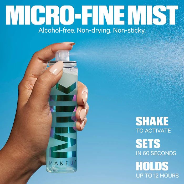 MILK MAKEUP Mini Hydro Grip Dewy Long-Lasting Setting Spray with Hyaluronic Acid + Niacinamide
