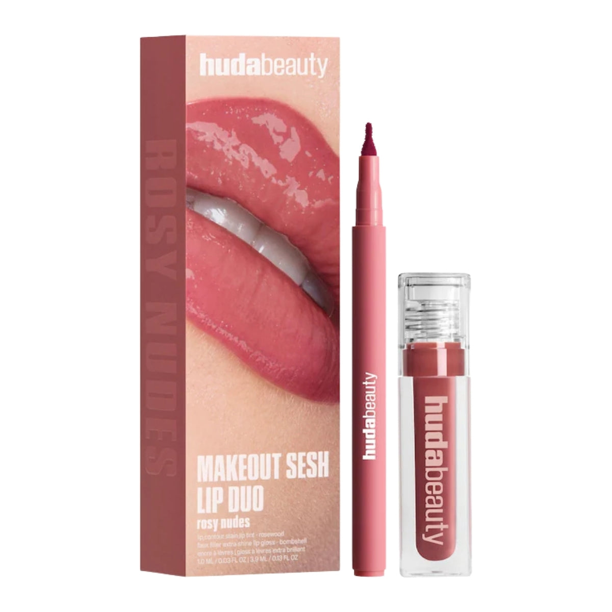 Huda Beauty Make Out Sesh Lip Stain and Lip Gloss Duo