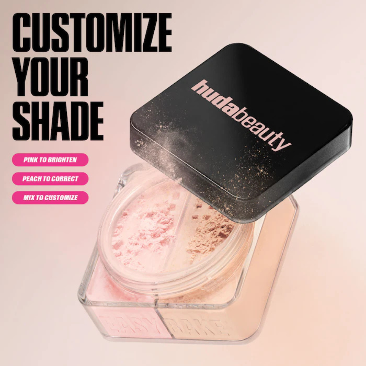 Huda Beauty Easy Bake Loose Powder Brightening + Correcting Duo