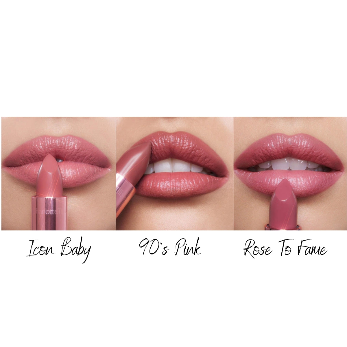 Charlotte Tilbury Mini Iconic Hollywood Lipstick Trio Gift Set